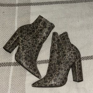 Snake skin boots